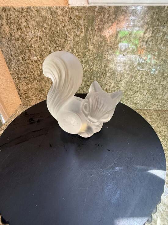 Goebel Other - Goebel Crystal Squirrel Figurine: Frosted Glass, Vintage Wildlife Decor